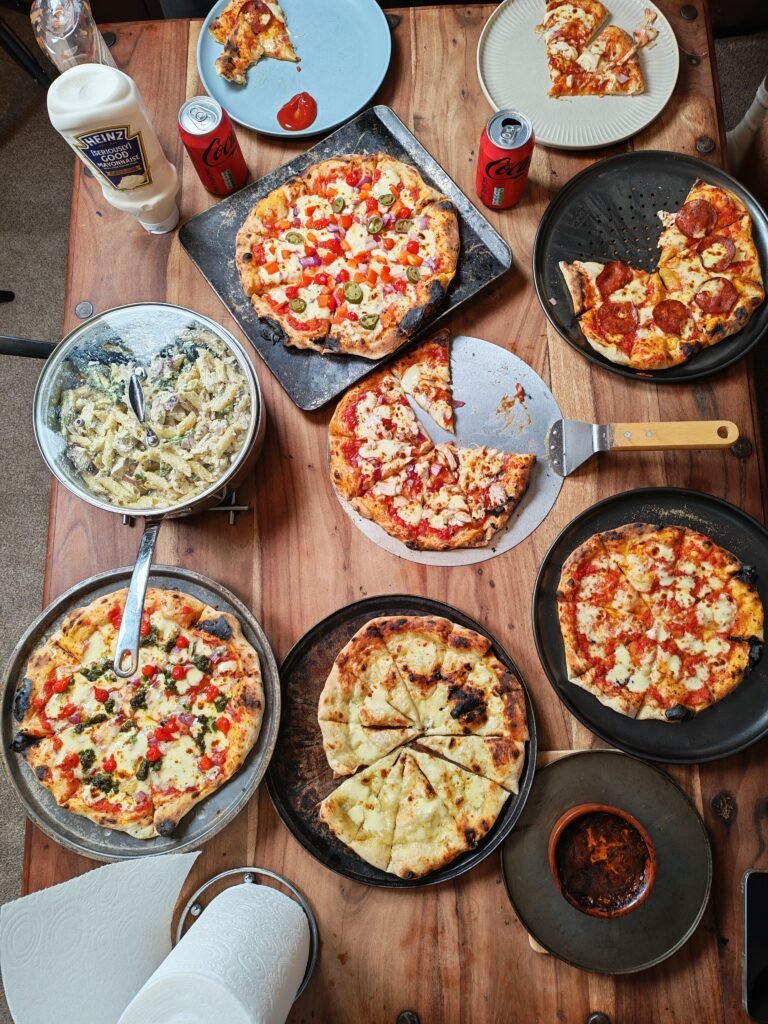 Freshly baked Italian pizzas with a variety of delicious toppings at the best Italian restaurant in Tohana